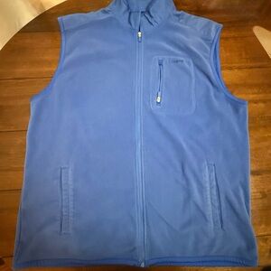 Chaps Micro Fleece Full Zip
Sweater Vest Mens XL Bali Blue Dadcore Golf